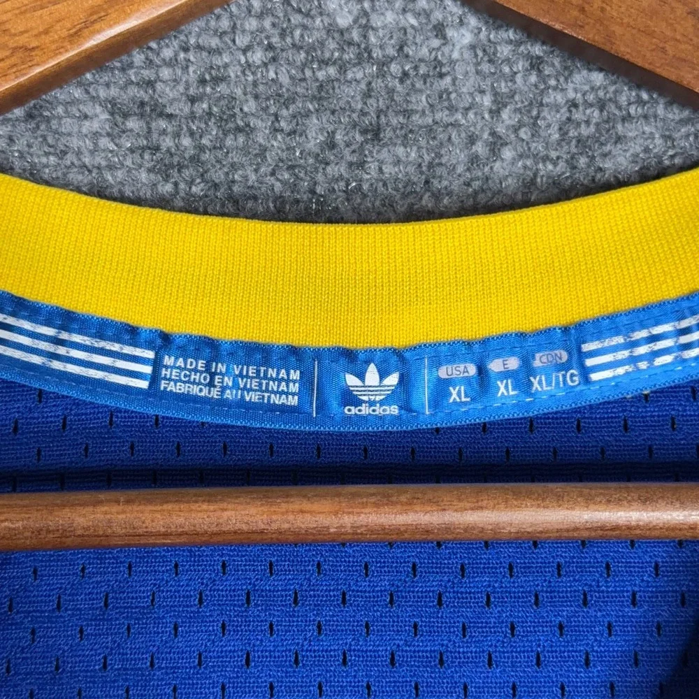 Vintage Adidas Hardwood Classics Warriors Jersey Mens XL Blue Tim Hardaway 10+2